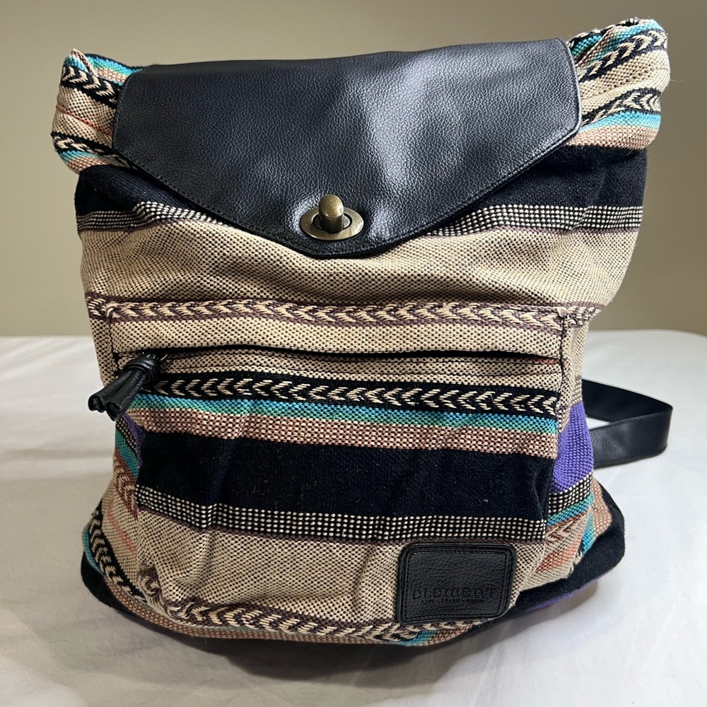 Element Woven Canvas Drawstring Backpack - image 1